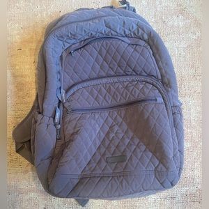 Vera Bradley Quilted Grey backpack